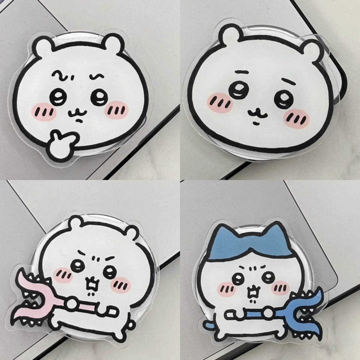 Cute Japan Anime Chiikawa usagi Hachiware For Magsafe Magnetic Phone Grip Tok Stand For iPhone Foldable Wireless Charging Holder