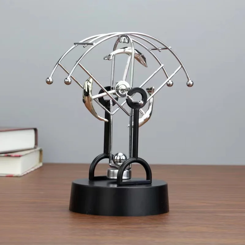 Parachute Sector Perpetual Motion Desk Decor Newton Pendulum Balls Chaos Swing Ornament Child Physics Scientific Education Toys