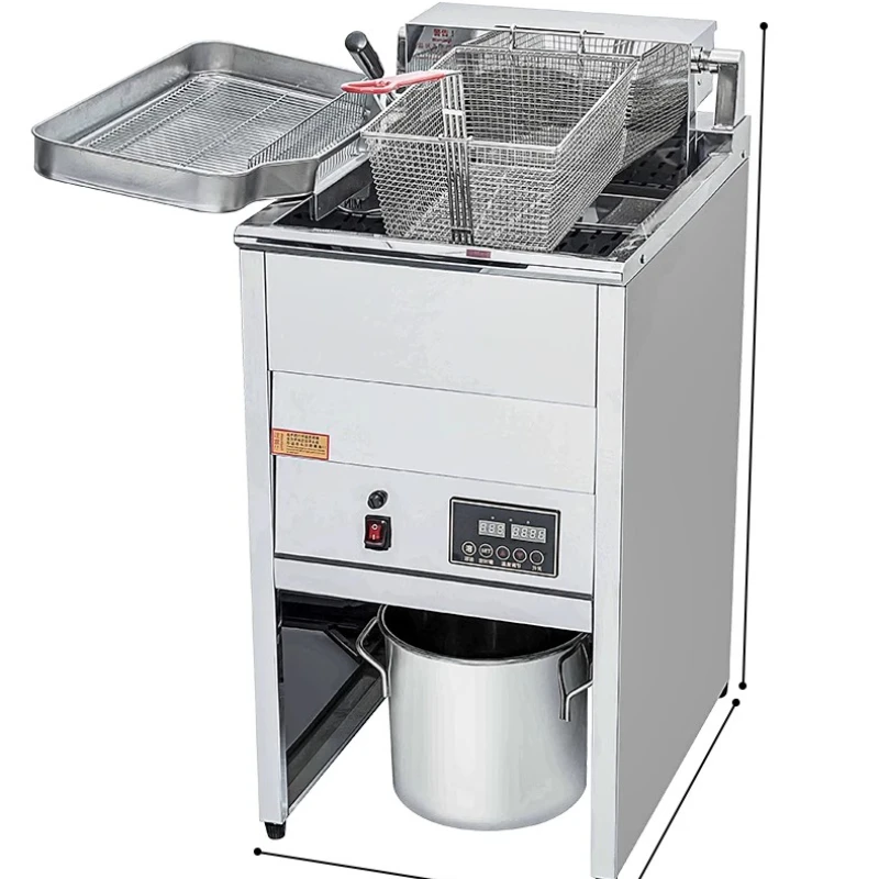 

Commercial electric fryer single and double cylinder fryer automatic temperature control special fryer for frying skewers