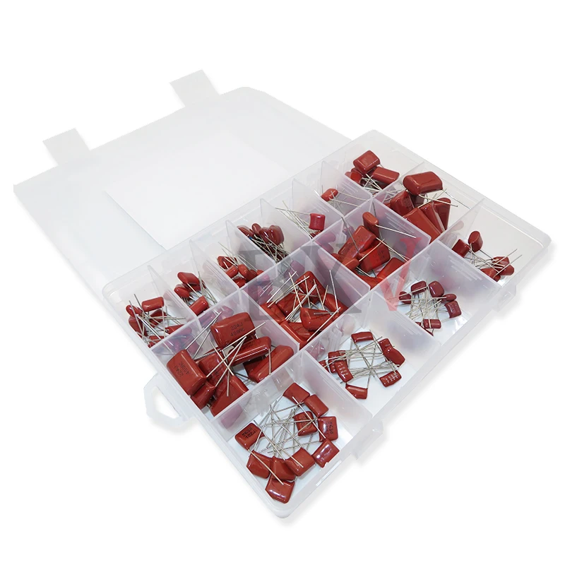 400V 630V CBB 150PCS/Set Polypropylene Film Capacitor 0nf-68nf CBB Capacitors Assortment Kit 10NF 22NF 47NF 100NF 220NF 470NF