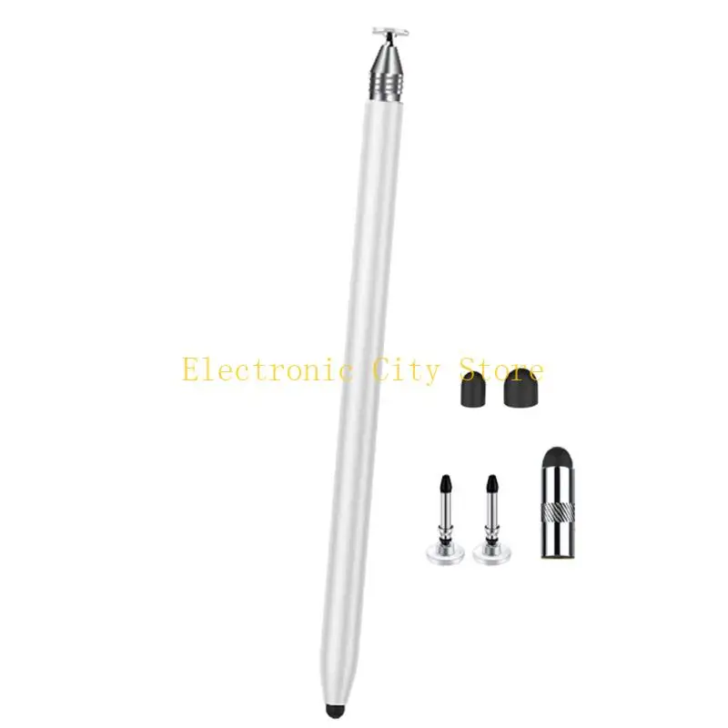 Two Head Touch Pen Soft Rubber Tip Universals Compatibility for Tablets Smartphones Writing HU8D