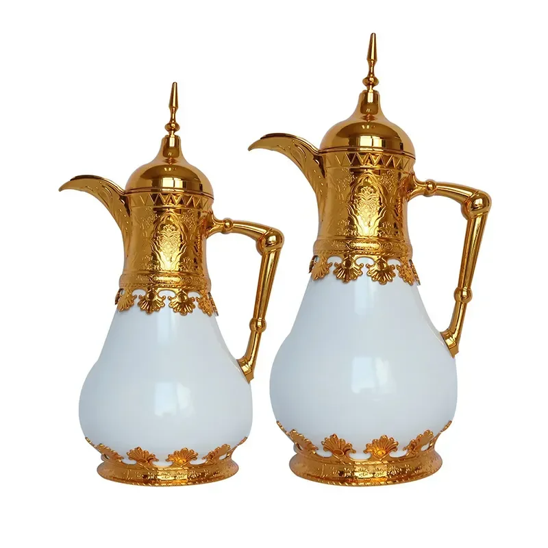

800ml Arabian Glass Liner Vacuum Flask Middle Eastern Style 24Hours Insulation Thermos Bottle Restaurant Home Hot Water Bottle