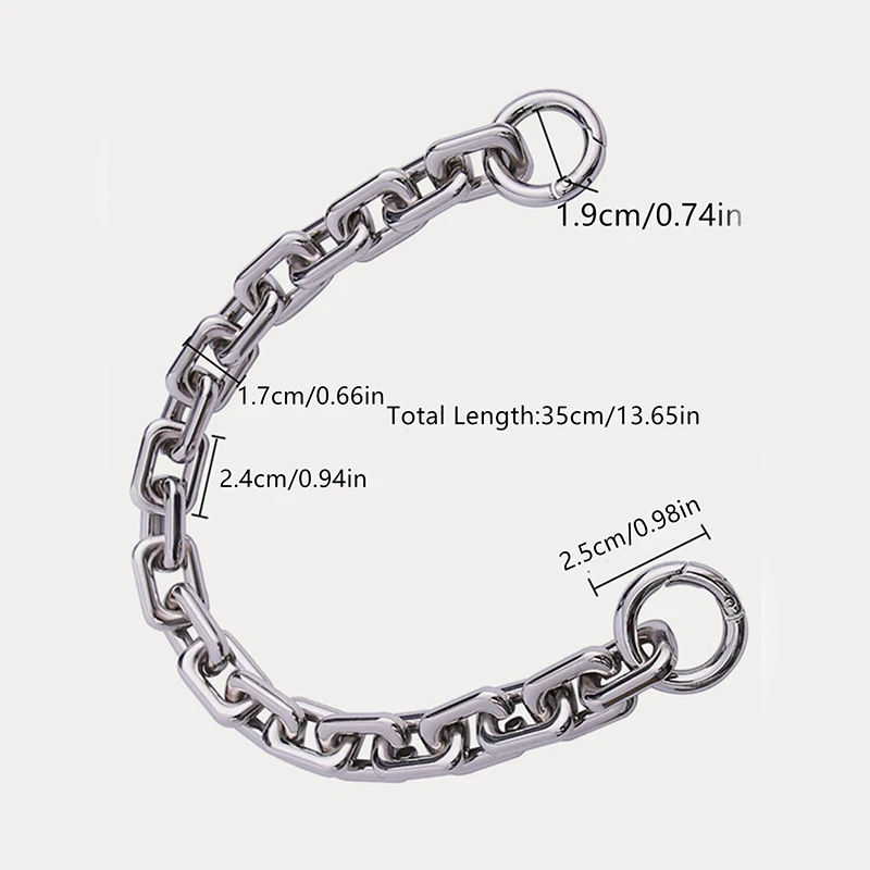 الفضة الذهب الاكريليك محفظة سلسلة حزام حقيبة يد مقابض DIY محفظة استبدال سلسلة لحقيبة الكتف حقائب اليد الأشرطة