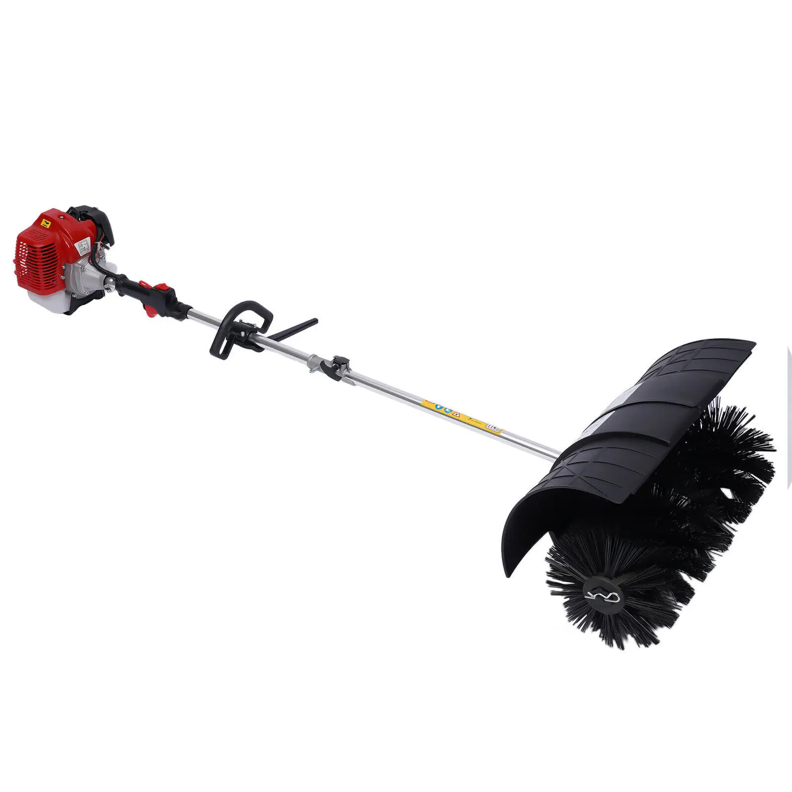 52CC 2.3HP Hand-Held Walk Behind Sweeper Gas Power Broom Brush Cleaner Garden Driveway Snow  Grass Sweeper