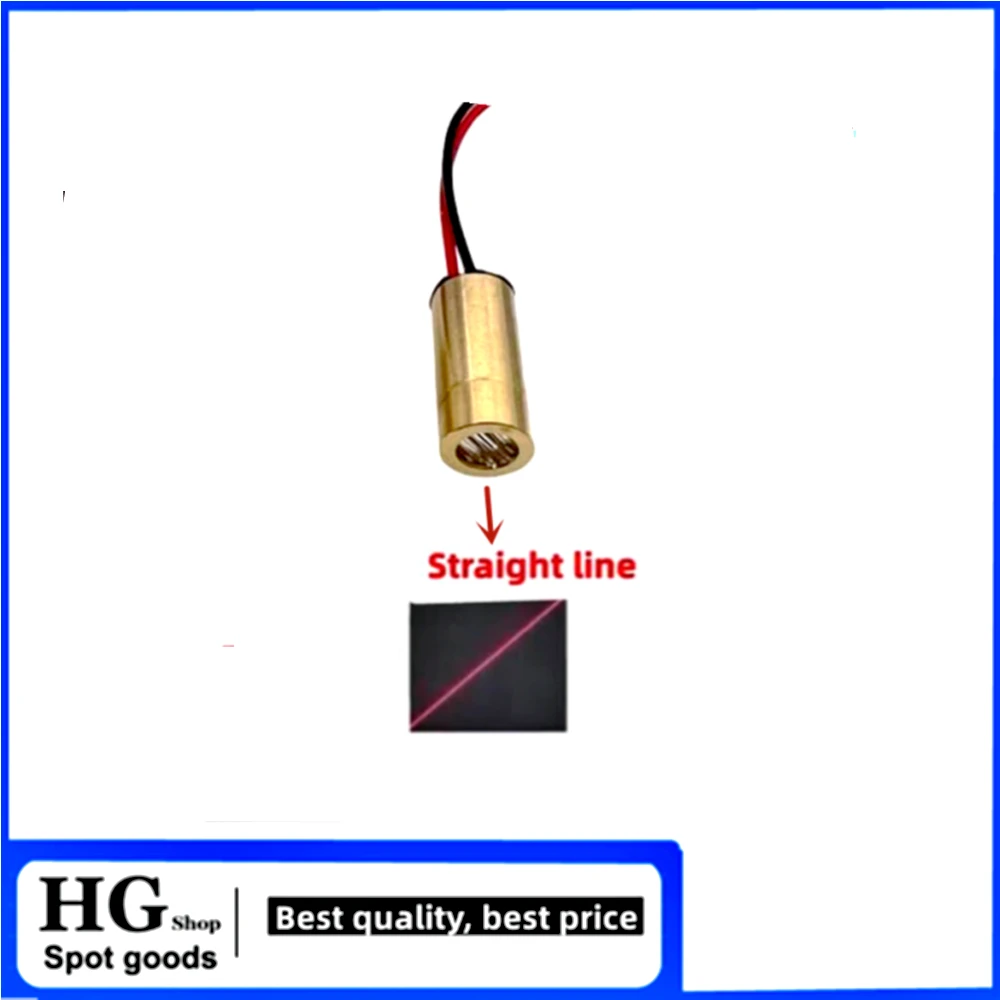 Modul laser industri 9mm, kepala laser 3V 5V titik silang laser merah