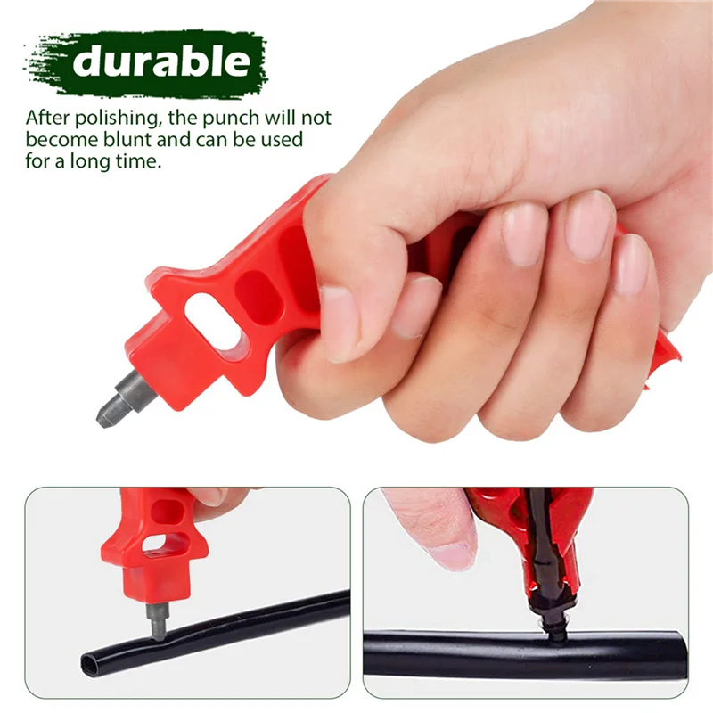 

A53Q-4Pcs Garden 4Mm Grip Hole Puncher Irrigation Hose Punch For Dripper Inserting 16/20/25Mm PE Pipe Opening Hole Hand Tools