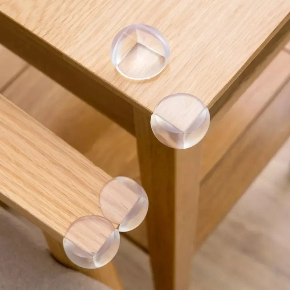 4Pcs Baby Safety Silicone Protector Table Corner Edge Protection Cover Transparent Anti Collision Soft Guard Home Tool2026