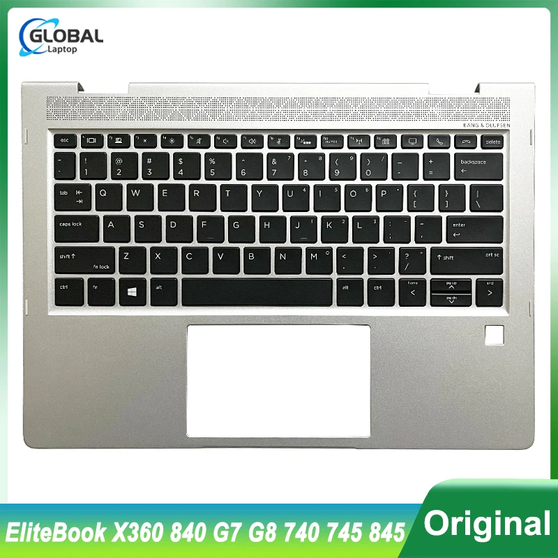 

Original New US Keyboard for HP EliteBook X360 840 G7 G8 740 745 845 Laptop Case Palmrest Upper Cover replacement US L65217-001