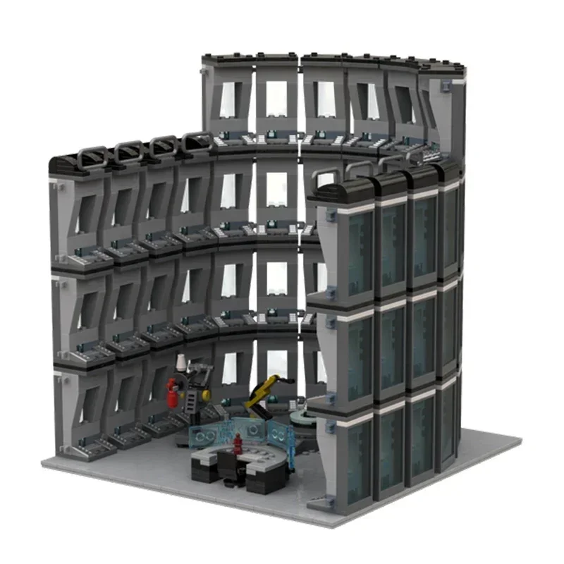 Modello di film popolare Collezione di mattoni da costruzione Moc Tecnologia Hall Of Armor Blocchi modulari Regalo Giocattoli di Natale Set fai da te Assemblaggio