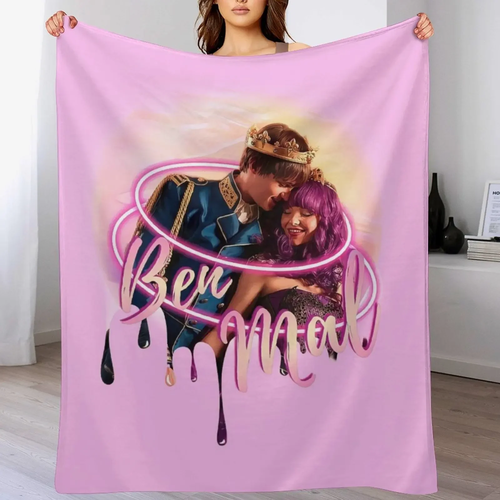 

Mal and Ben Romantic Summer Love - Descendants 2 Throw Blanket Soft Kid'S funny gift Blankets