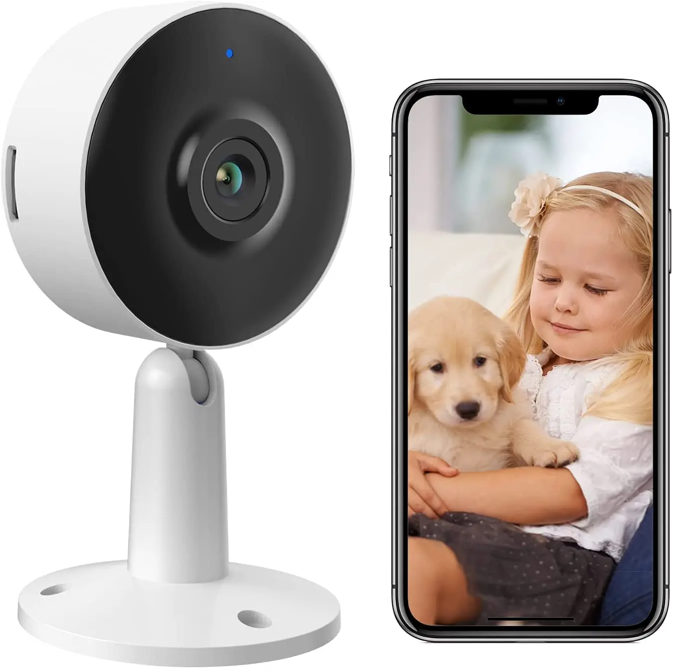 Arenti-cámara de seguridad IP de 4MP, minicámara de vigilancia CCTV con WiFi, IR, visión nocturna, Monitor de bebé, cámara web para mascotas