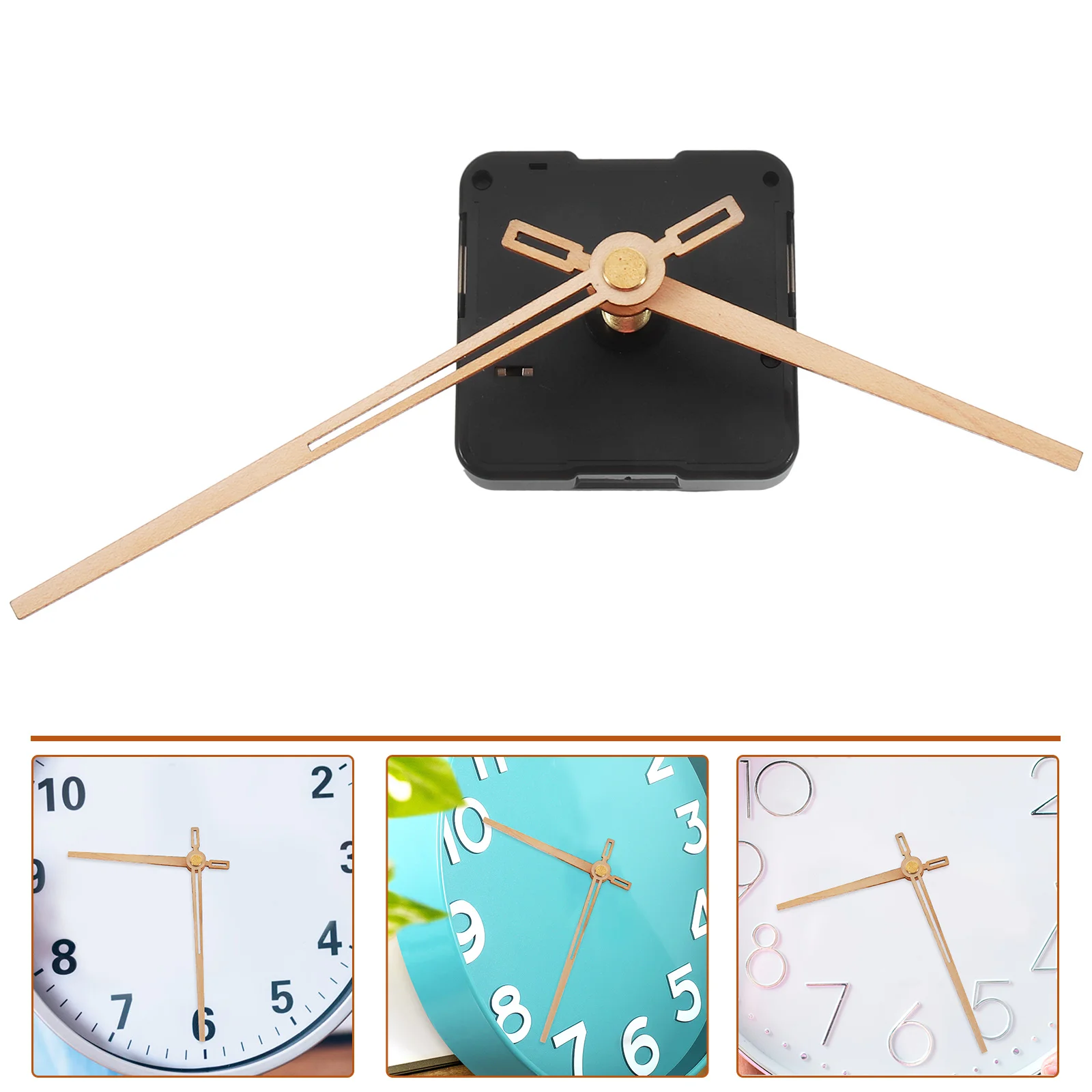

Silver Clock Movement Accessories Silent Wall Mechanism Replacement Powered Long Shaft Waterproof Durable Plastic DIY