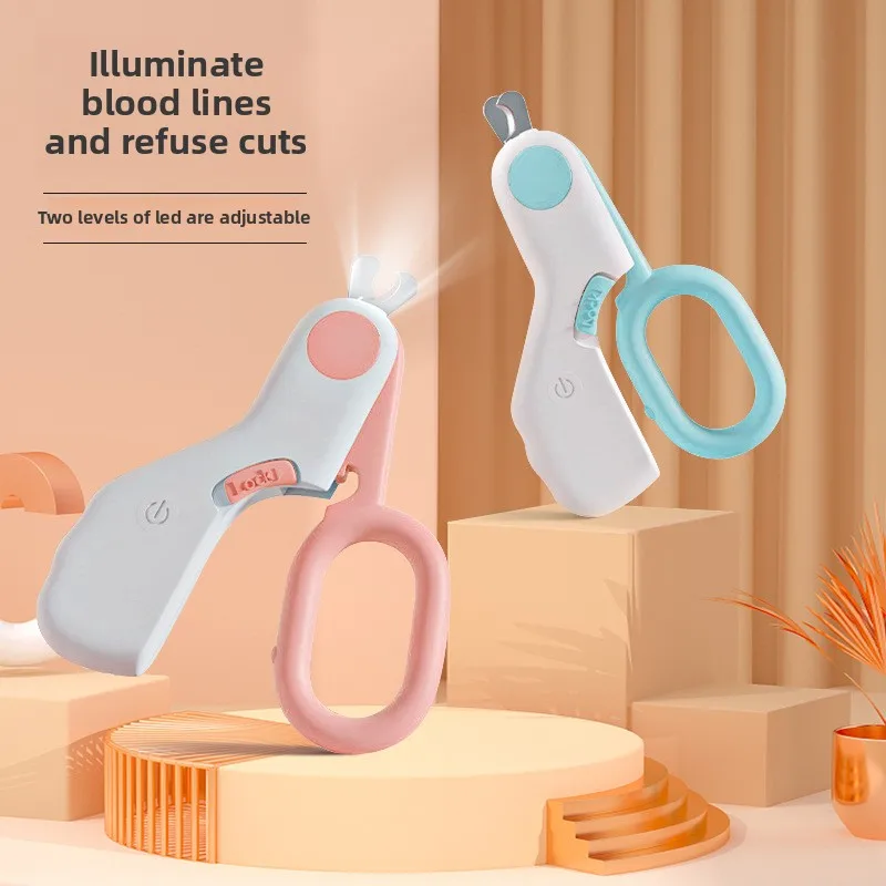 

Cat Nail Clipper Cutter with LED Light Dog Cat Claw Trimmer with Safety Lock Pet Puppy Kitten Cleaning Grooming Supplies