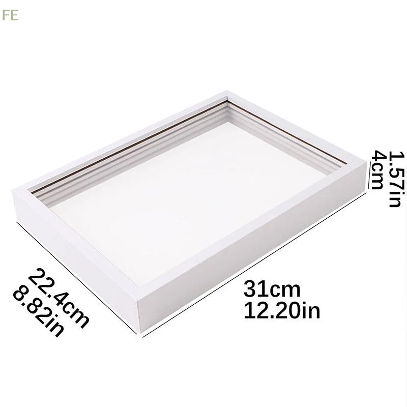 [F] 1 Set Family Handprint Photo Frame DIY Wooden Frame Handprint Photo Frame Kit With 6 Paints Pen Eraser Paintbrush Keepsake