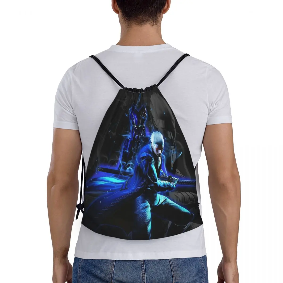 

Рюкзаки Vergil From The Devil May Cry Seri, повседневные портативные сумки на шнурке, сумка для мелочей, сумки для книг для мужчин и женщин, школьные