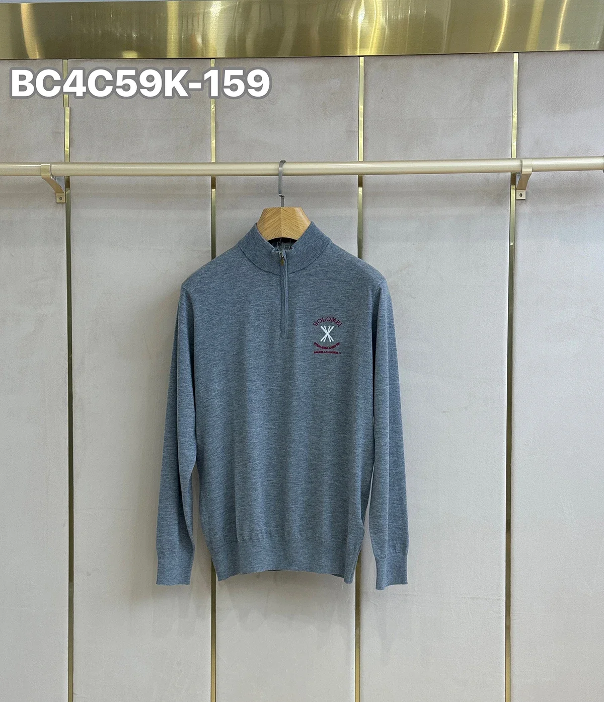 

BILLIONAIRE BLKA CPTG Sweater Cashmere men's 2025 new warm knitting Button Long sleeves Embroidery high quality big size M-4XL