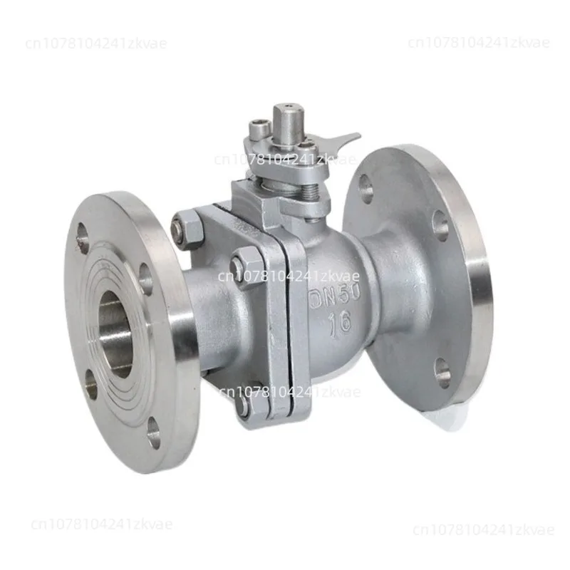 Q41F-16P 304/316 Stainless Steel Flanged Ball Valve Cast Steel Manual Gas Through Industrial