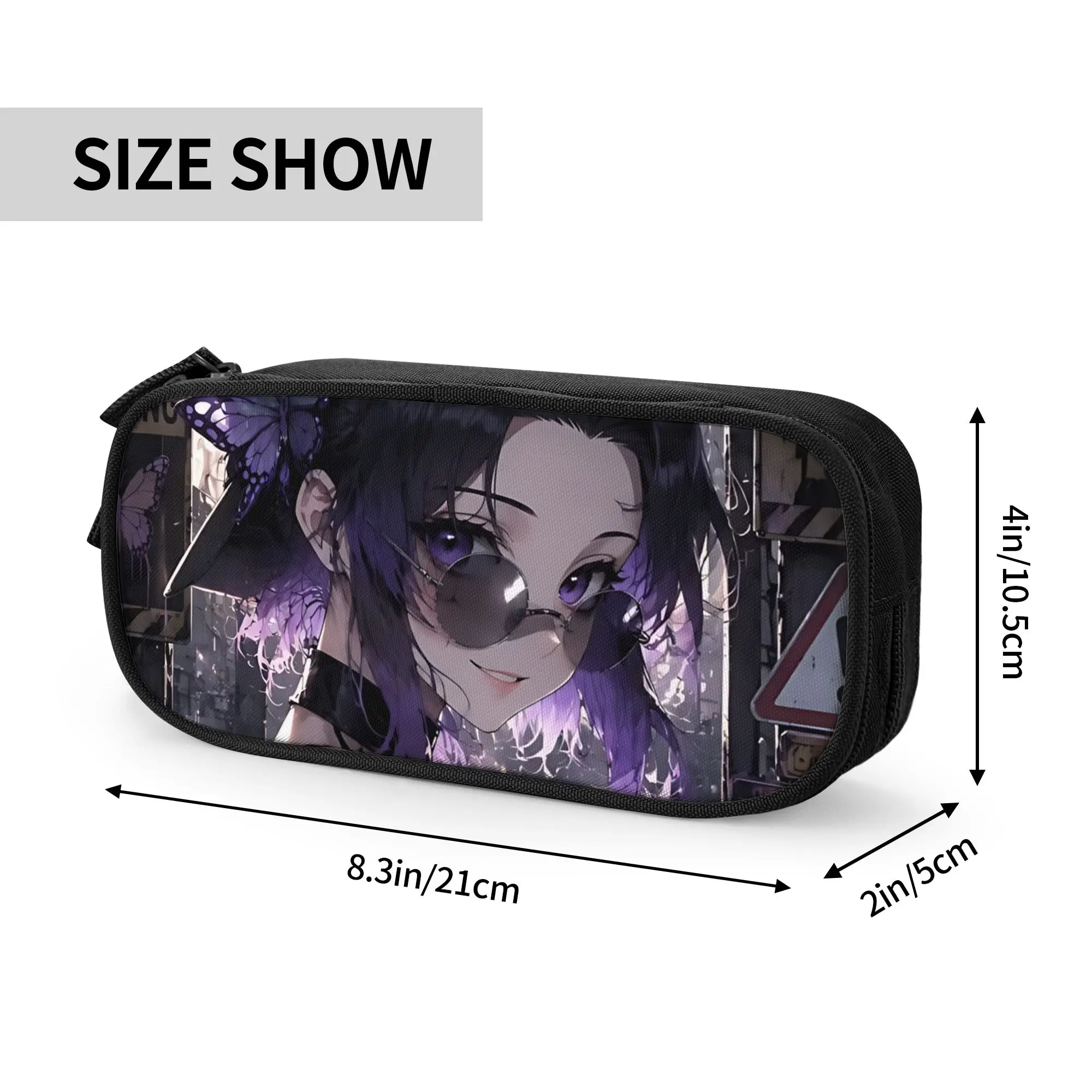 Custom Demon Slayer Large Capacity Bags for Child  School Pencil Bag for Boys Gilrs Kids