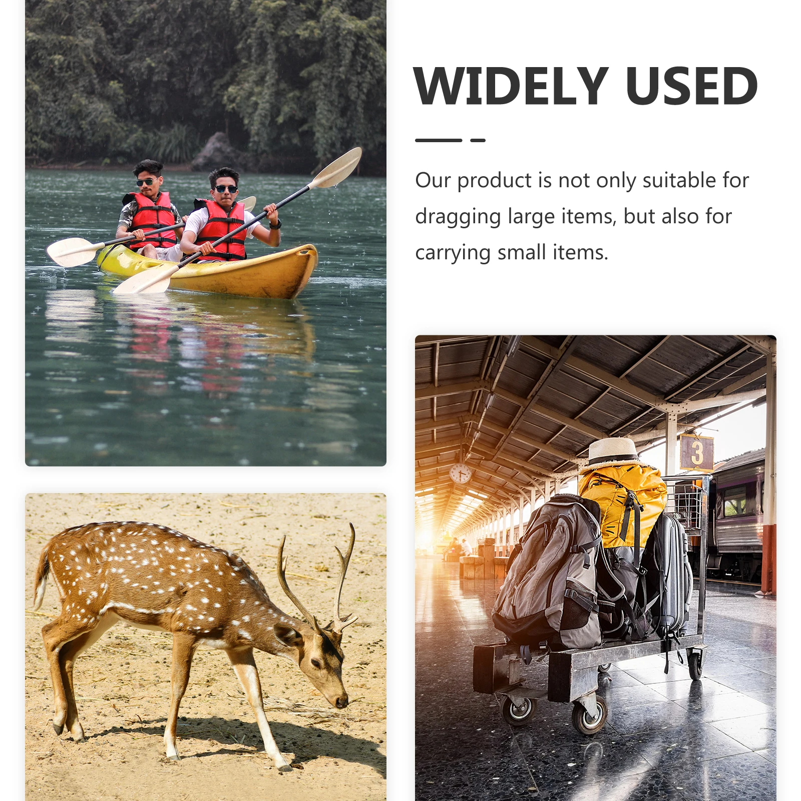 

Deer Hunting Accessories Heavy Duty Adjustable Deer Drags Rope Black Color Outdoor Gifts For Men Foldable Practical Storage