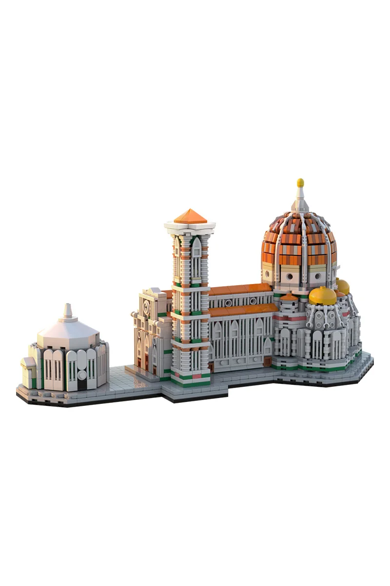 

MOC Cathedral of Florence Building Blocks Model Cathedral of Florence Modular Architecture Bricks Assembly Toys Kids DIY Toys