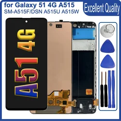 Pantalla LCD de repuesto para móvil, digitalizador táctil de 6,5 pulgadas, AMOLED, para Samsung Galaxy A51 4G, A515