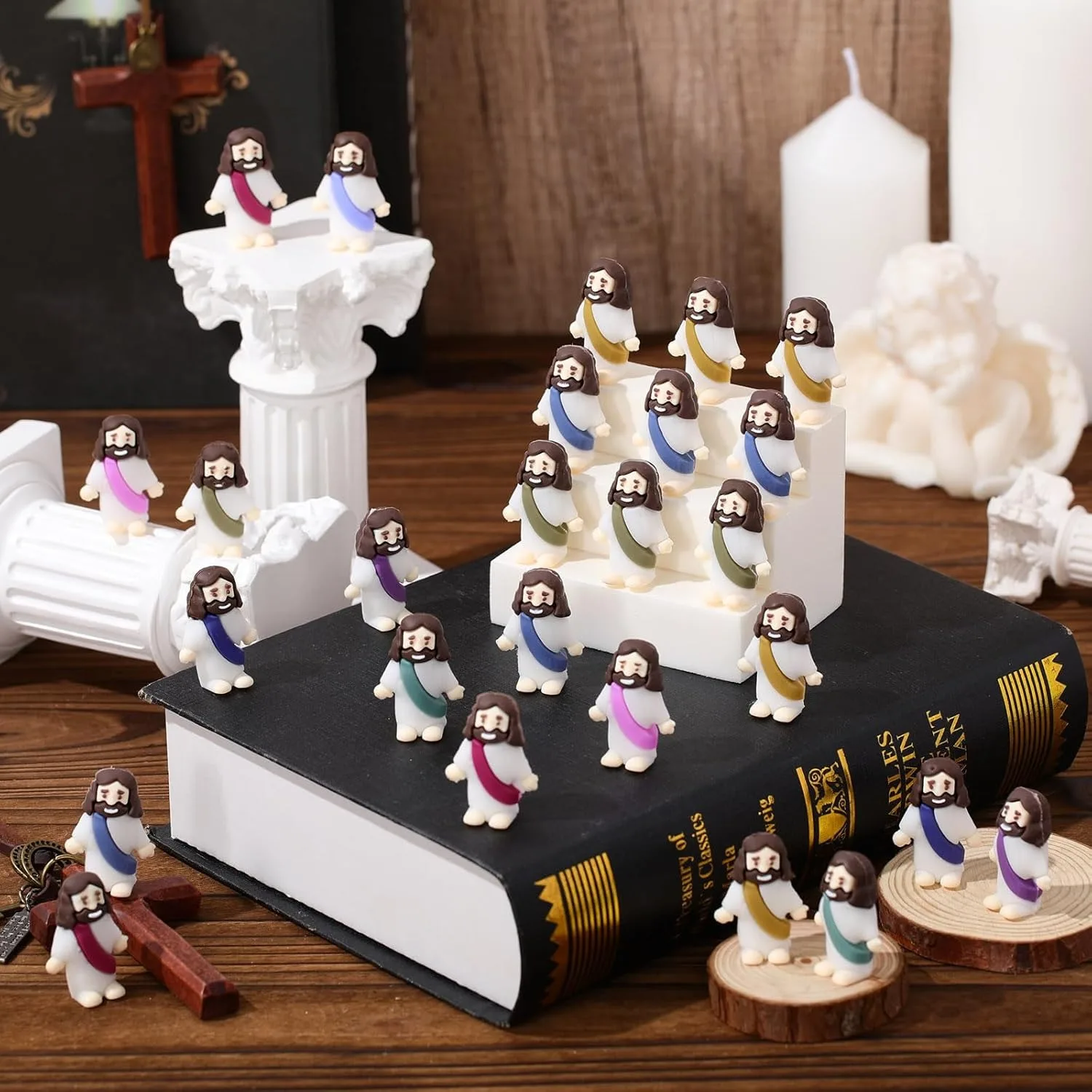 Easter Jesus Toys Easter Mini Jesus Figurines Decorative Multifunctional Party Favors Sunday School Craft Multiple specification
