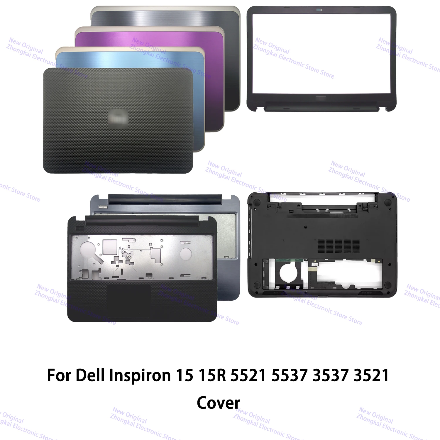 New Original For Dell Inspiron 15 15R 5521 5537 3537 3521 Laptop LCD Back Cover/Front Bezel/Palmrest/Bottom Base Cover 0XTFGT