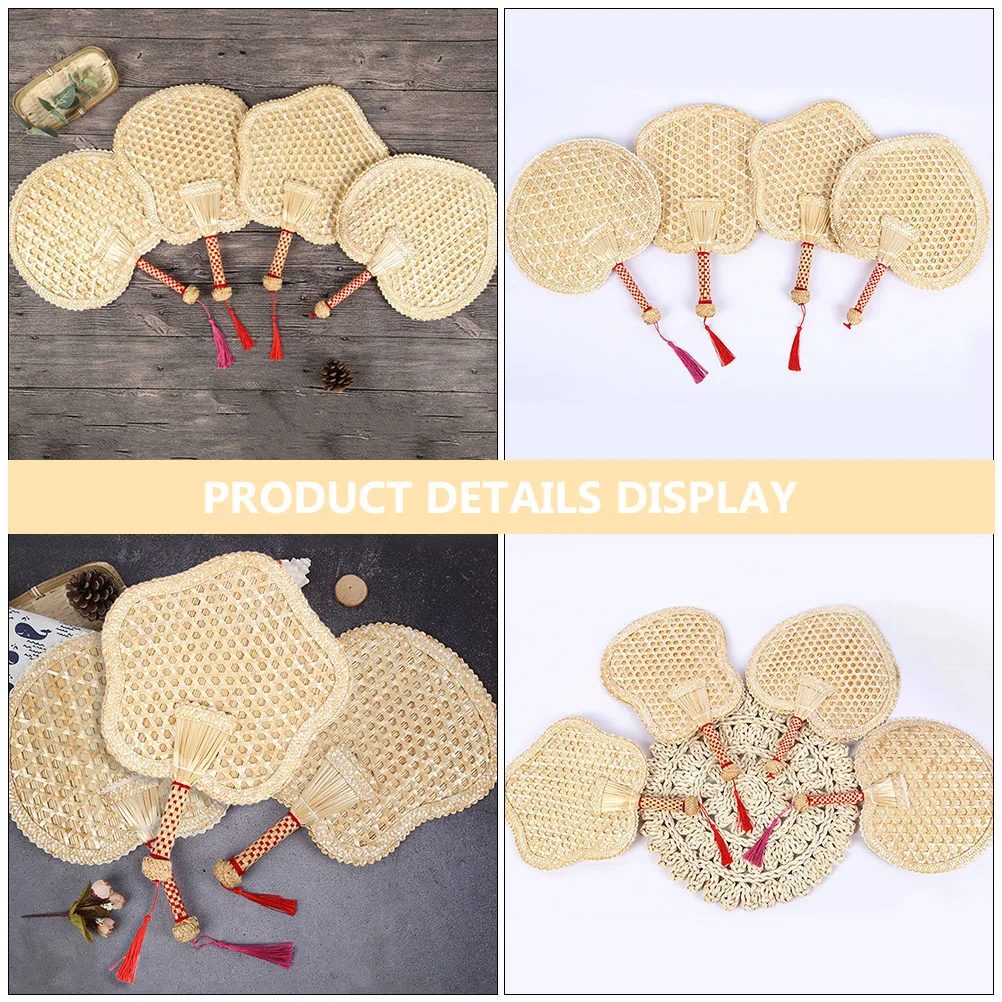 

H made Fans Lightweight Cooling Natural Material Eco Friendly Summer Party Beach Decoration Novel Design