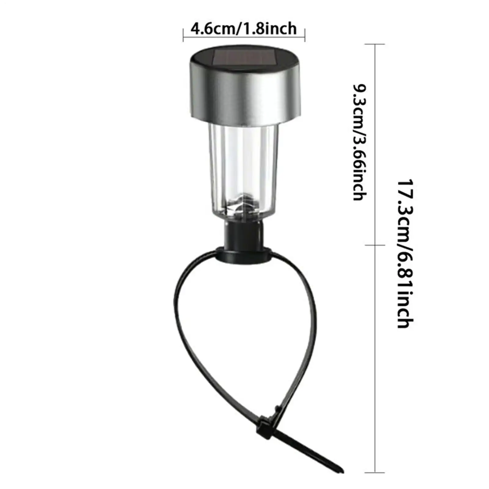 Fence Lights Solar Powered 6 Pieces Solar Deck Lights Colorful Weatherproof LED With Tie Lamp For Indoor Patio Poolside Garden