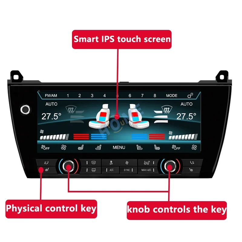 LCD Climate Control AC Panel For BMW 5 Series F10 F11 F18 2011-2017 Air Conditioning Control