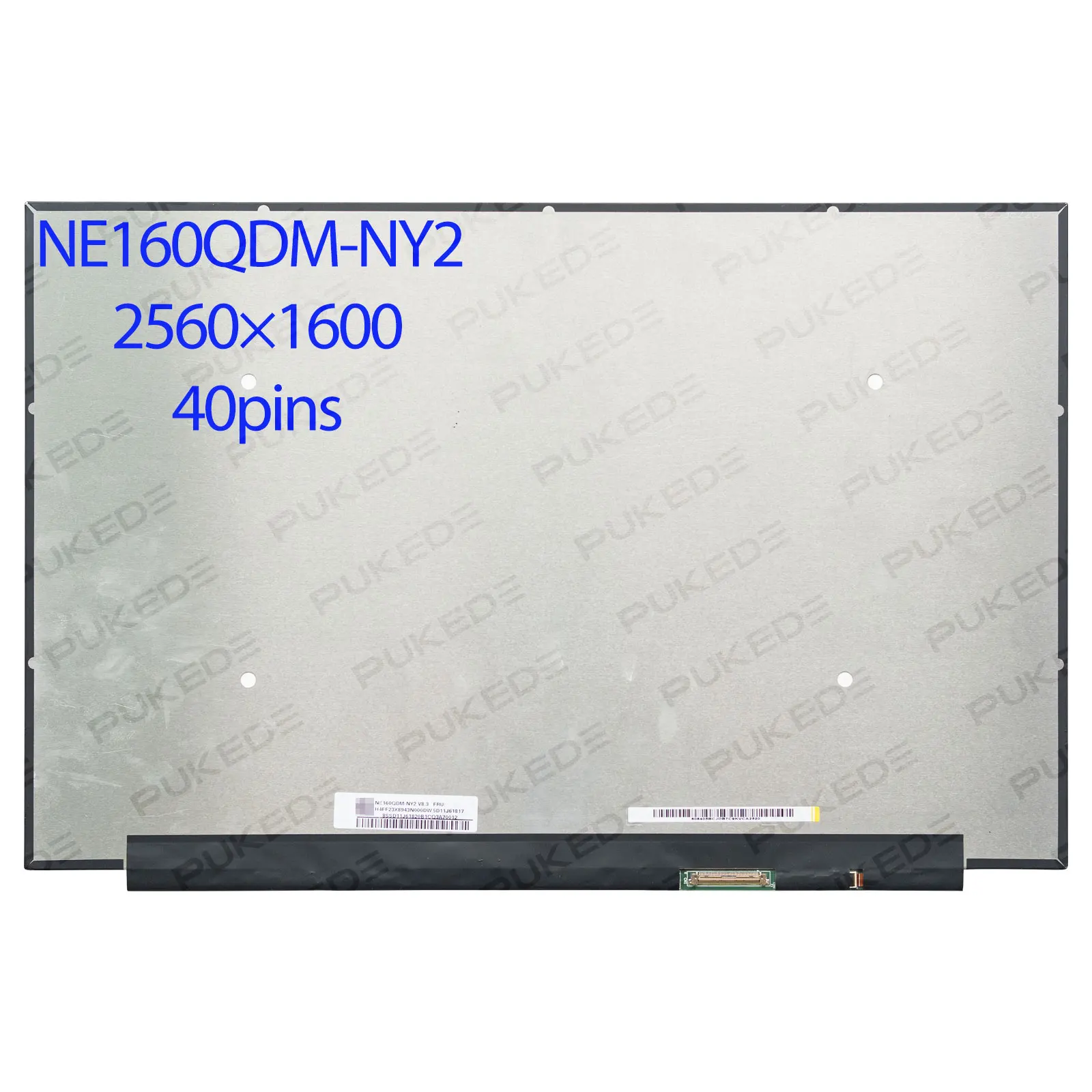 

16.0"slim Laptop LCD Screen NE160QDM-NY2 B160QAN02.H MNG007DA1-B for ThinkBook 16 G6 G7 Ideapad 5 Pro16 120Hz 2560x1600 40pin
