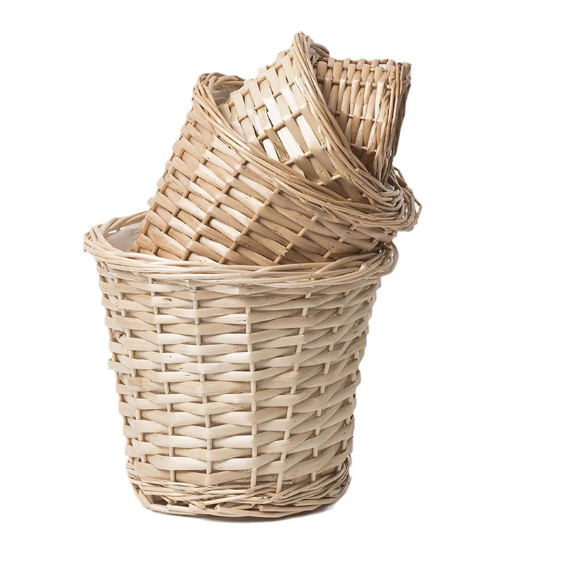 

Nordic Straw Flower Pot Seaweed Storage Basket Potted Green Plant Flower Basket Hand Woven Floor Indoor Flower Pot