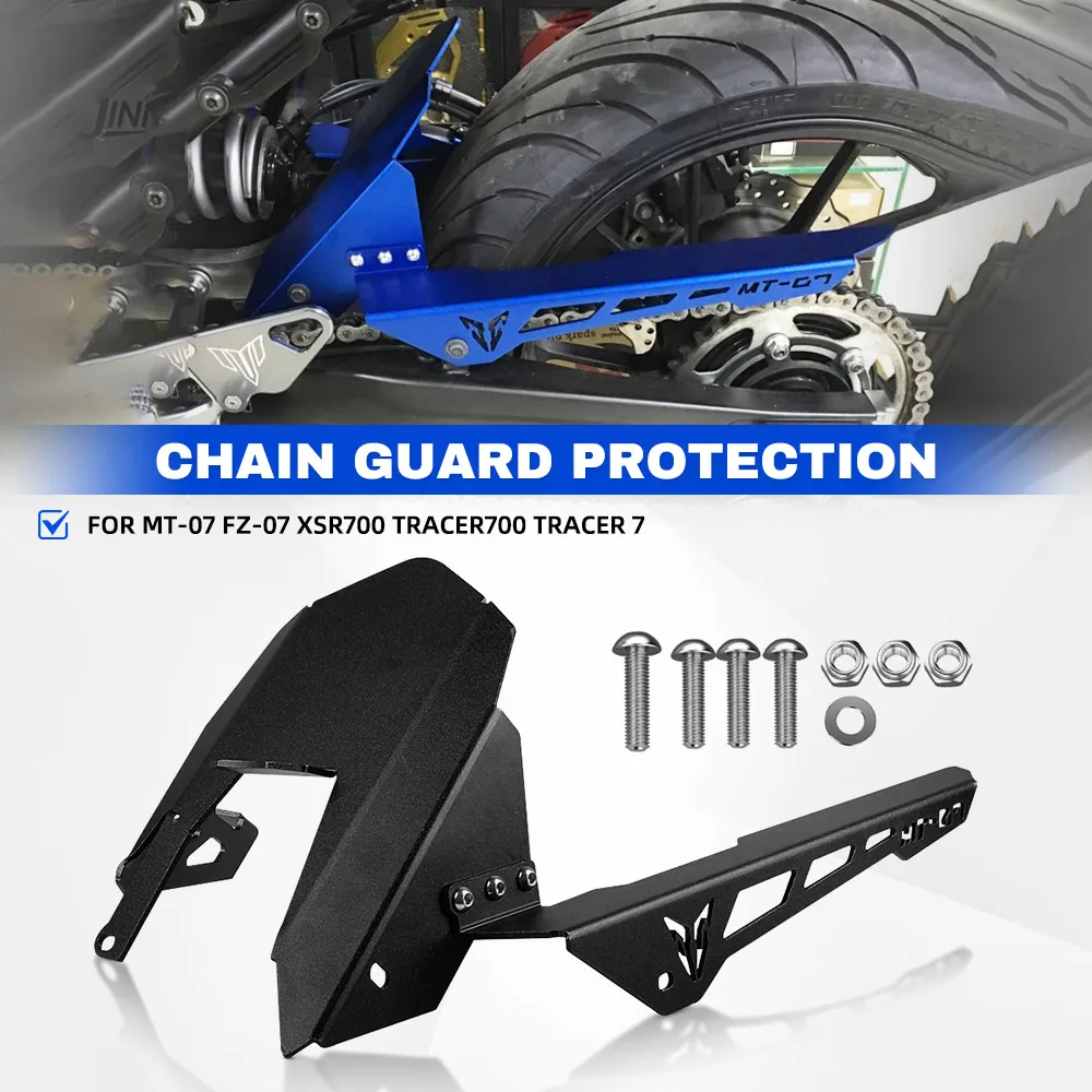 

For Yamaha MT-07 FZ-07 2013-2023 XSR700 Tracer700 Tracer 7 Motorcycle Chain Guard Cover Sprocket Frame Case Shell Protector