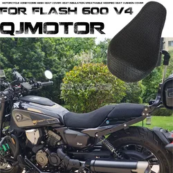FOR QJMOTOR FLASH 600 V4 Motorcycle Honeycomb Mesh Seat Cover Heat Insulation Breathable Modified Seat Cushion Cover