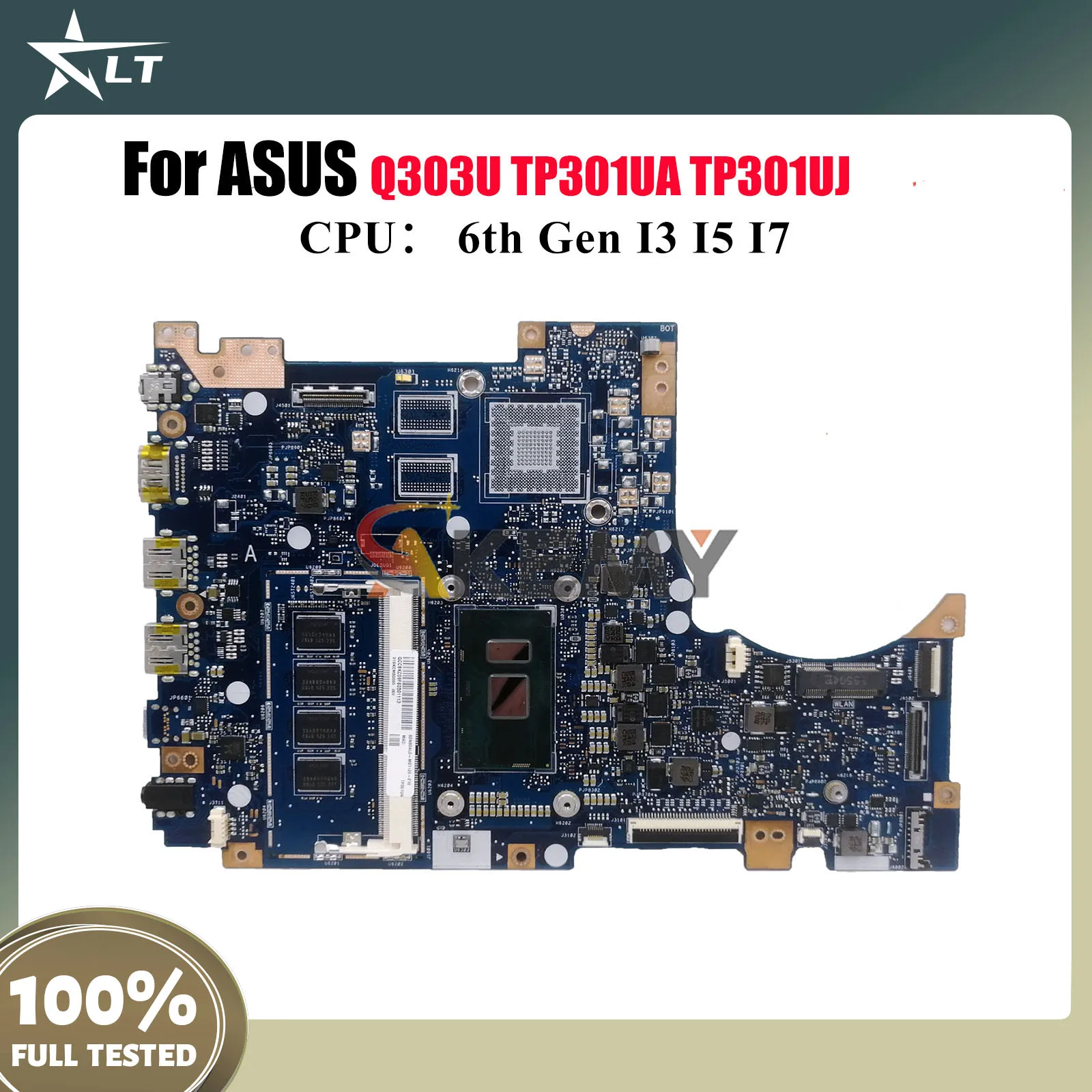 

Материнская плата TP301UA для ноутбука ASUS VivoBook Flip TP301UA TP301UJ TP301U Q303U, материнская плата с процессором I3 I5 I7, 100% тестирование, ОК, быстрая доставка