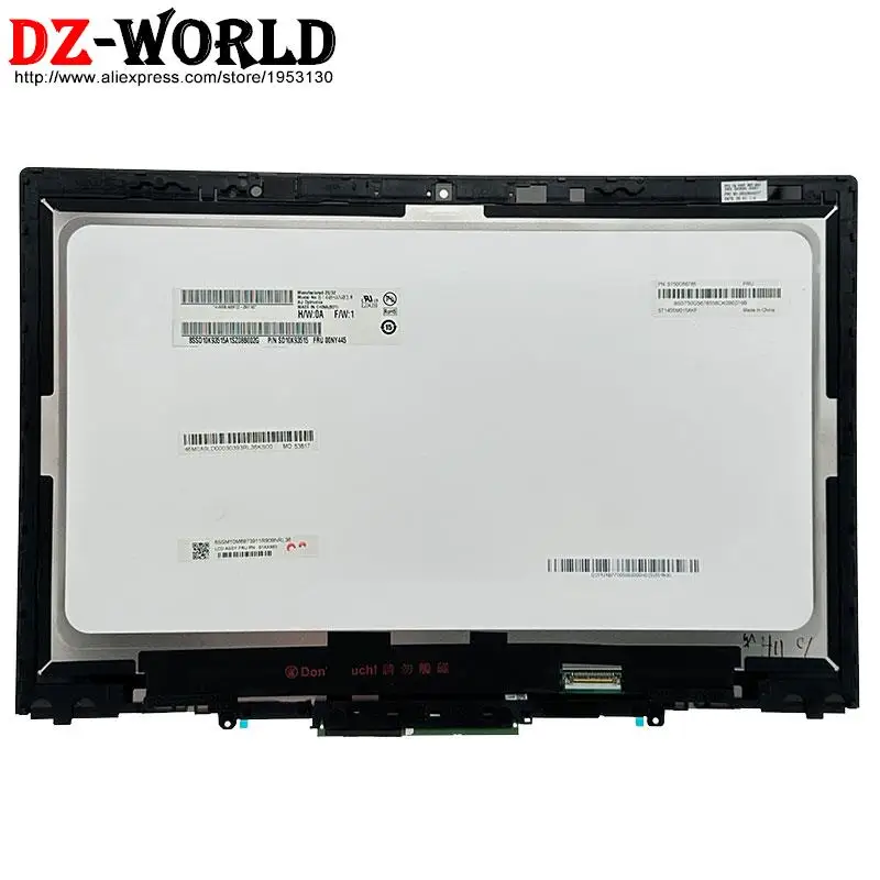 Imagem -02 - Ips Fhd Lcd Touch Screen Display para Lenovo Thinkpad x1 Yoga 2ª Geração Laptop 01ax893 01ax894 01lv997 01yt278 B140han03.6