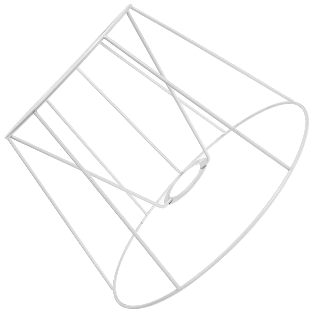 

Lampshade Stand Brackets E27 Metal DIY Frame for Table Lamp Round Square 14-26cm Cover Racks Handmade Cord Shades