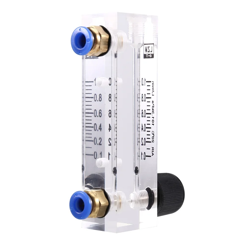 

Fresh 4T 0.1-1L/MIN Acrylic Variable Area Flow Meter Adjustable Panel Mount Gas Rotameter Air Flow Rate Controller