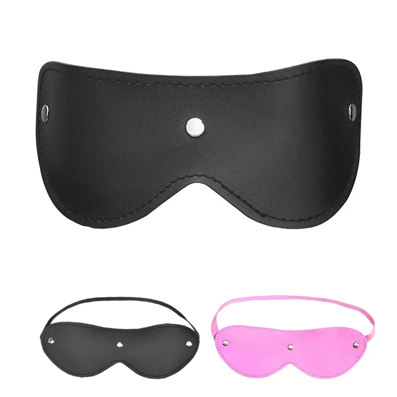 Сексуальное женское белье Секс-маска Порно-белье Секс-пара Кожаная маска для лица Эротические костюмы Женщины БДСМ Фетиш Жгут Косплей Маски для глаз