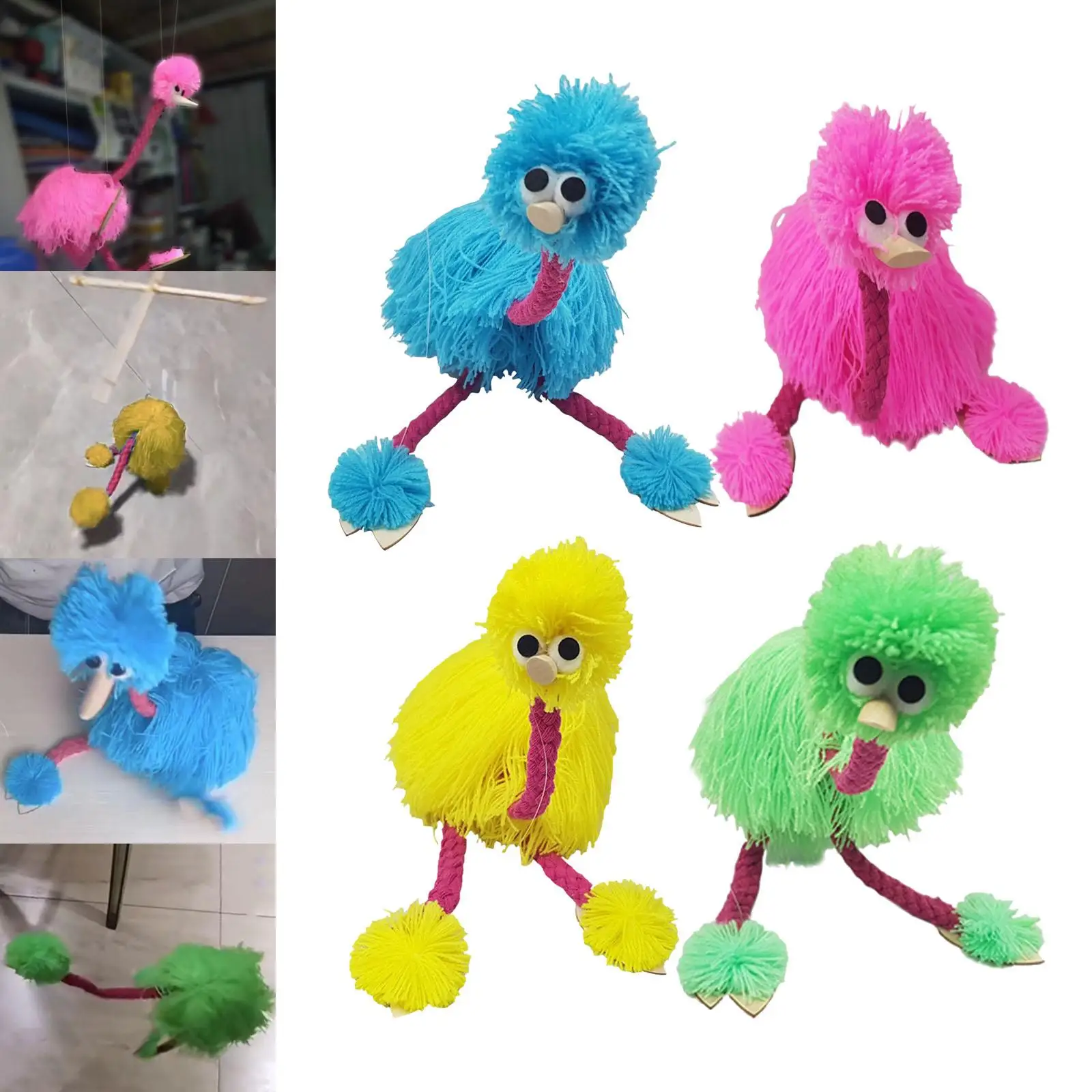 Lovely Marionettes String Puppet Develops Motor Skills Skills Plush Animal Toy