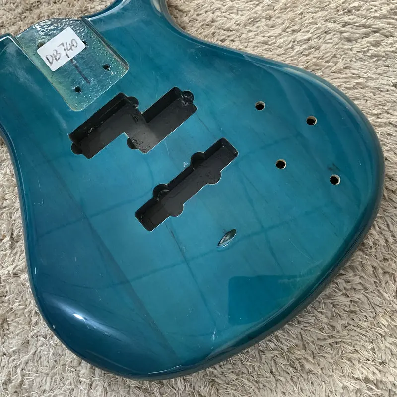 Blue Color 4 Strings Electric Bass Guitar Body Solid Basswood  DIY Replacement Part FOR PJB Bass Active Model  DB740