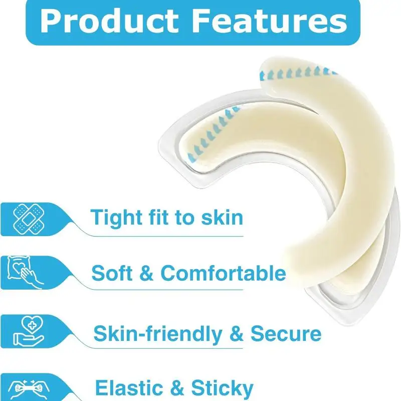 

1/4 Pcs Hydrocolloid Waterproof Leak Skin Adhesive Ostomy Barrier Tape For Colostomy Bag Elastic Ostomy Barrier Strips