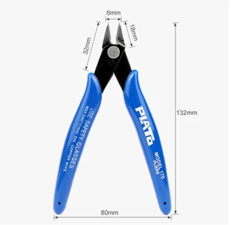 LOCKSMITHOBD Universal Pliers Multi Functional Tools Electrical Wire Cable Cutters Cutting Side Snips Flush  Nipper Hand Tools