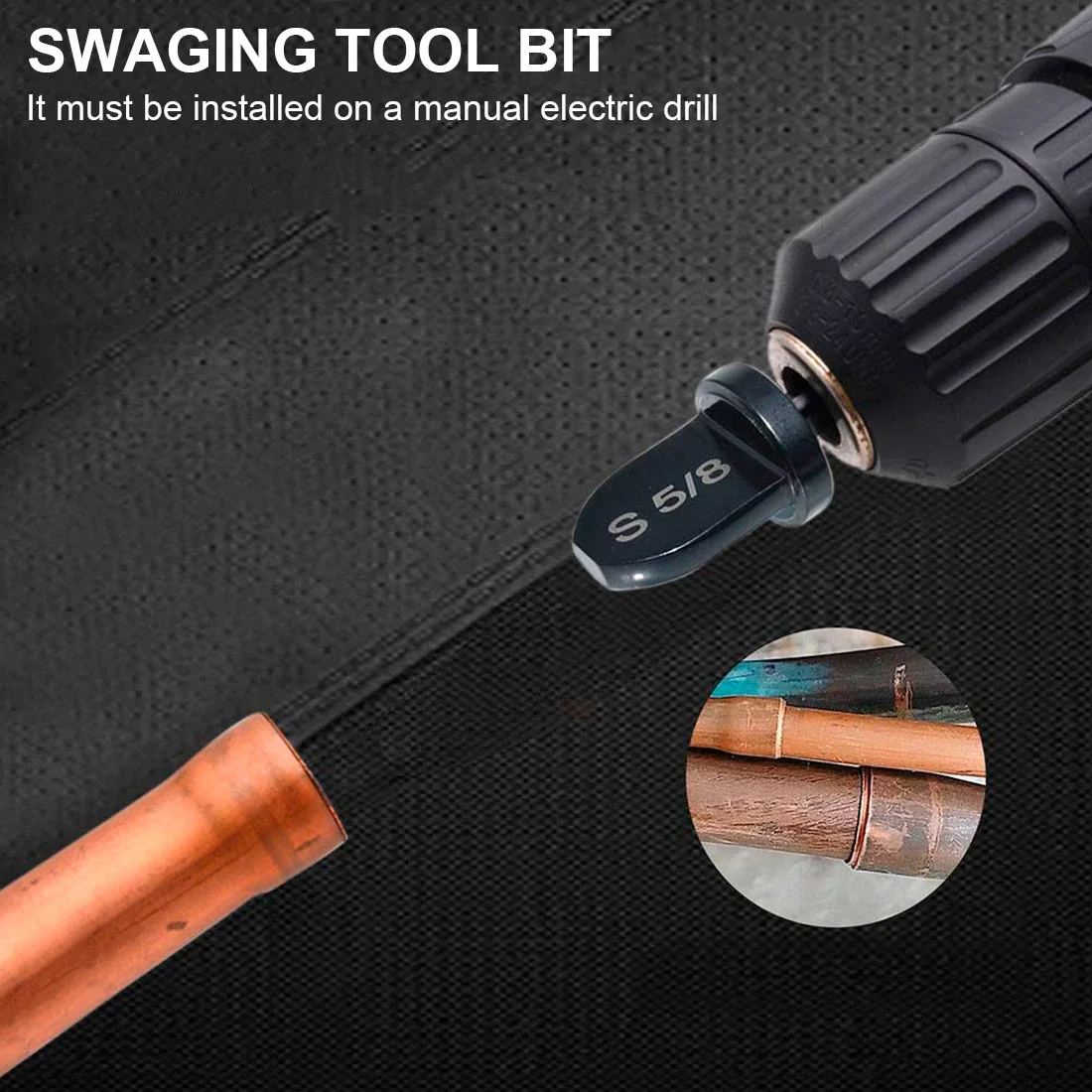 Flaring Tool Bit Set Tube Expander Air Conditioner Refrigerator Copper Pipe Swaging Tool Tube Expanders Takeover Tools Set