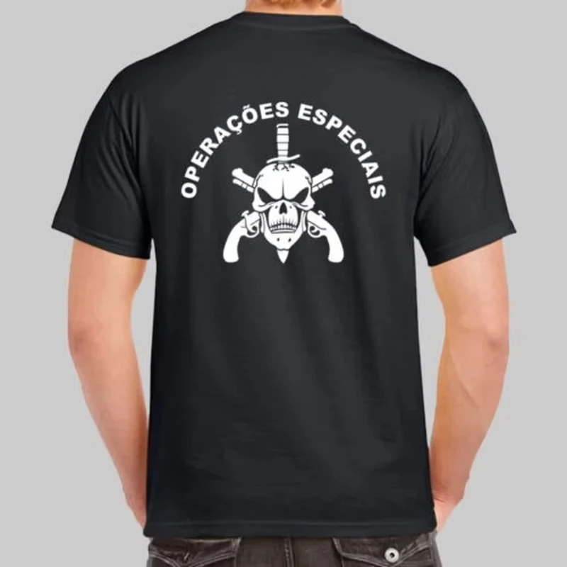 Brazil BOPE Tropa De Elite Special Battalion T-Shirt  Cotton O-Neck Short Sleeve Casual Mens T-shirt