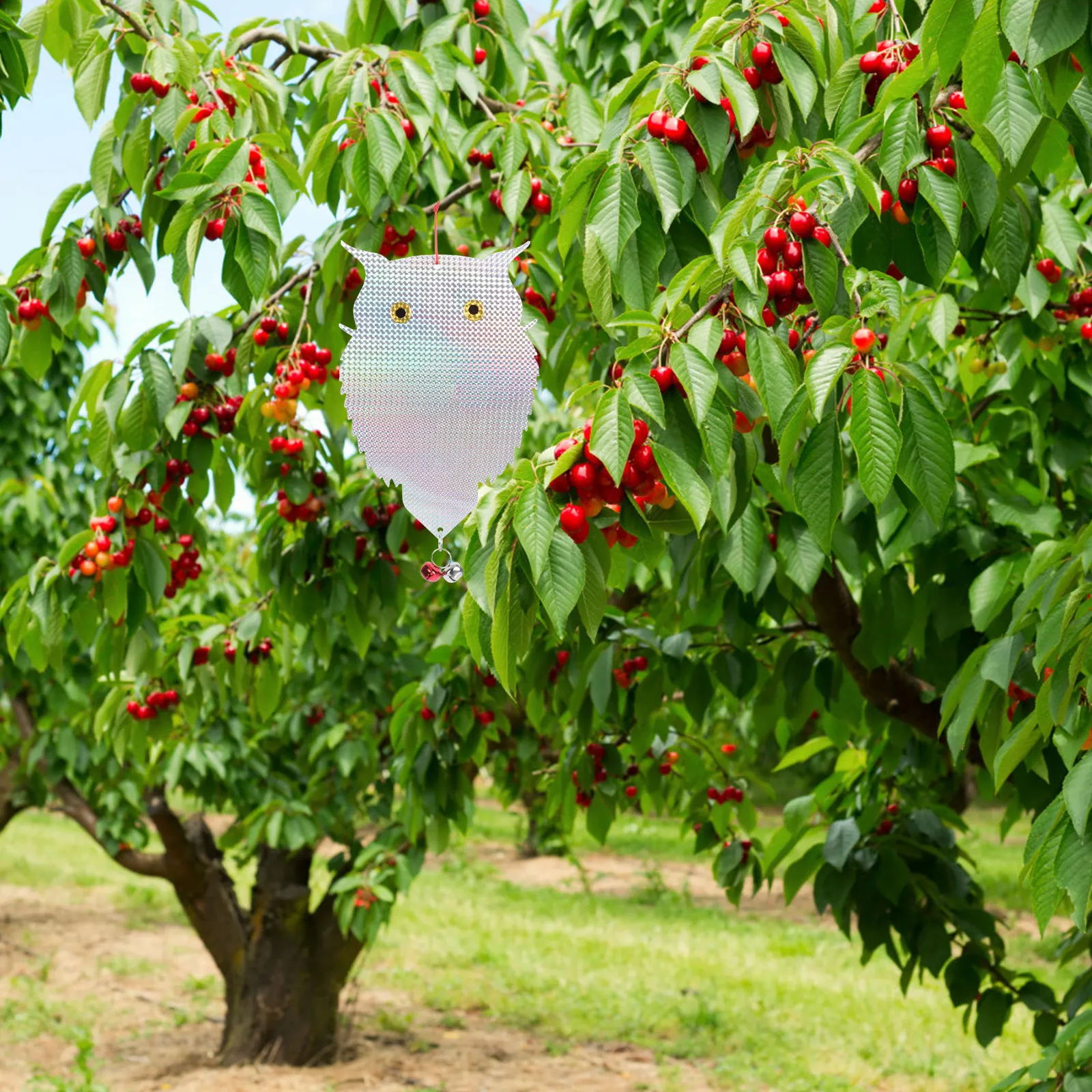 

2PCS Reflective Owl Bird Repeller Deterrent Garden Farm HighQuality WeatherResistant LongLasting AntiBird Statue