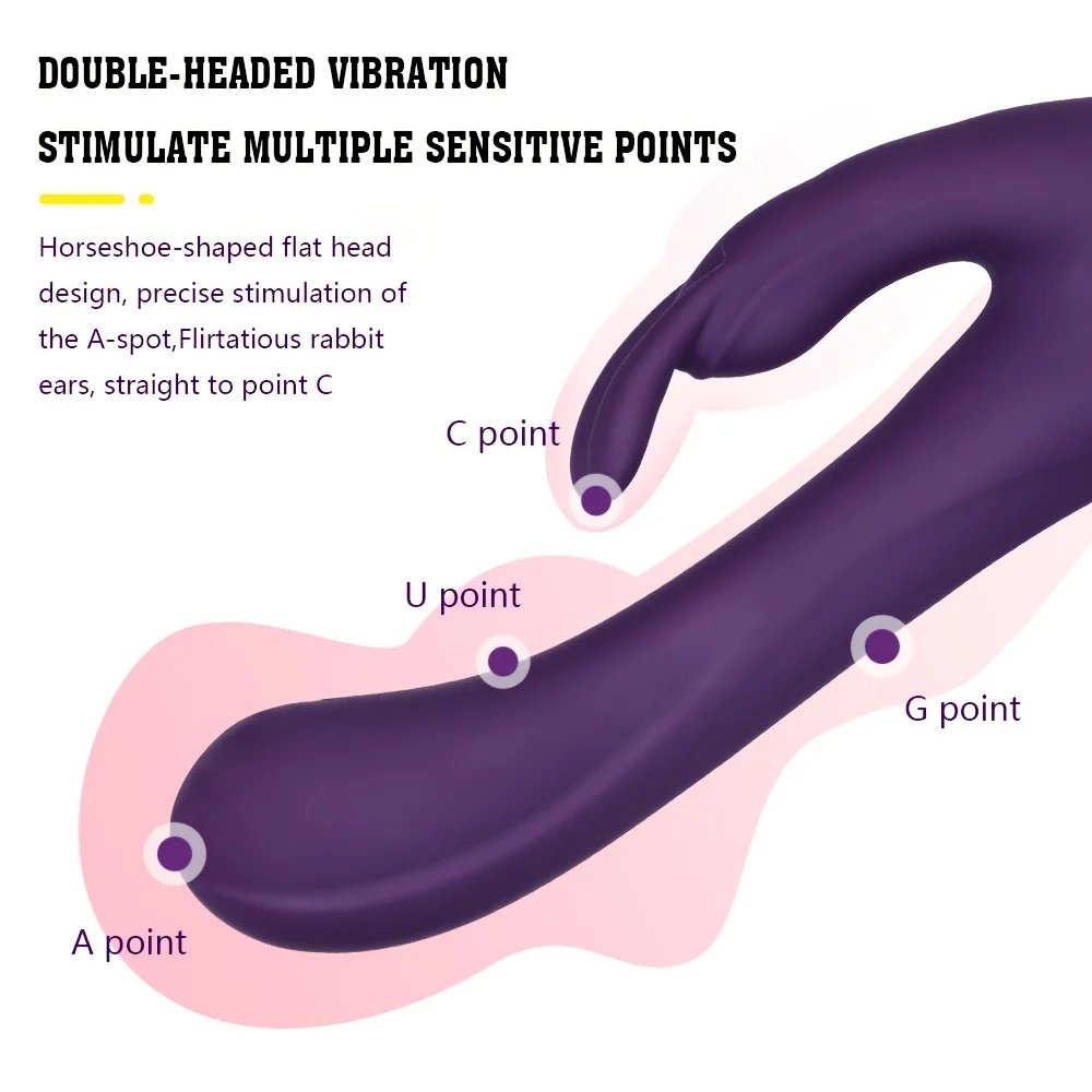 G Punkt Klitoris stimulator wasserdichter Vibrator mit USB aufladbar stoßen Kaninchen Vibrator BDSM Sexspielzeug für Frauen und Paare