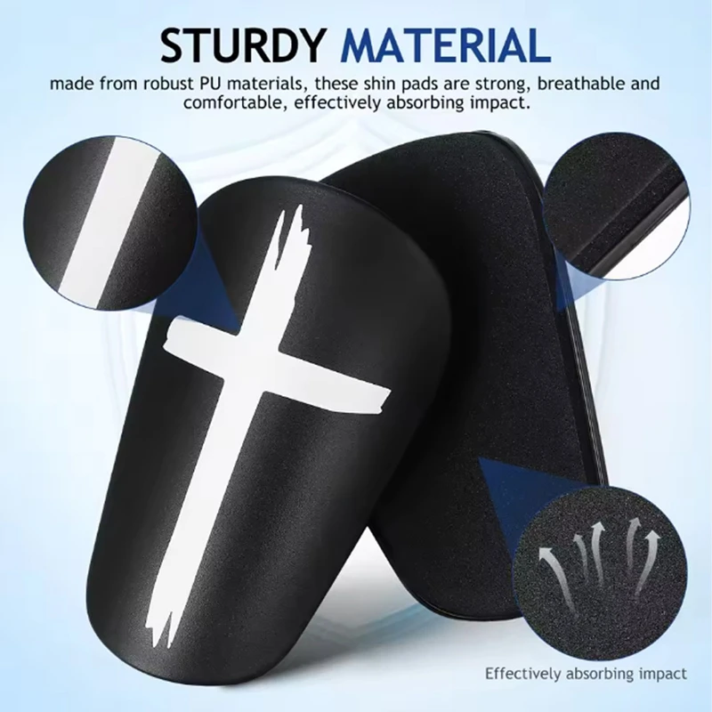 

1 Pair Mini Football Shin Pads, Soccer Training Leg Guards, Wear-Resistant Shock Absorbing Protective Equipment