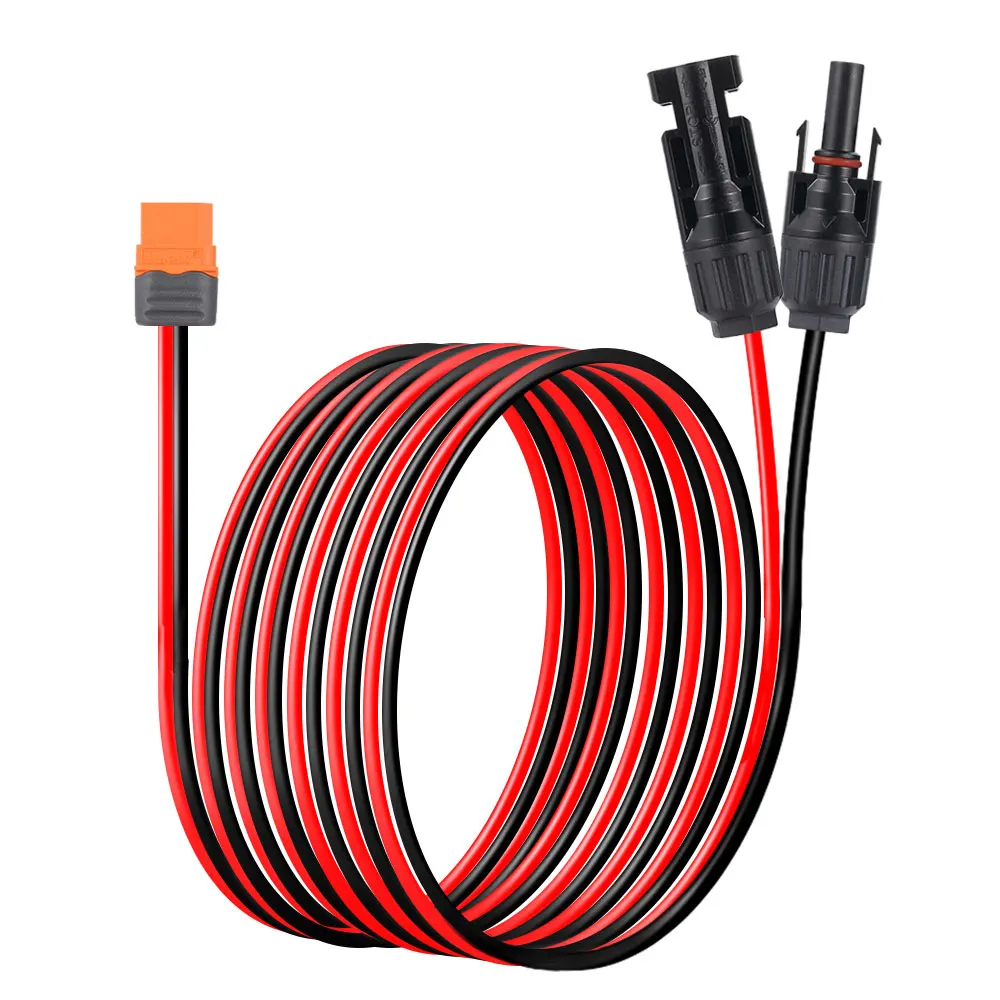 1M2M3M 12AWG Solarenergie-Verbindungskabel XT60i Adapter zum Anschluss von Solarmodulen Ladekabel Solargenerator Tragbare Stromstation – Detail 12