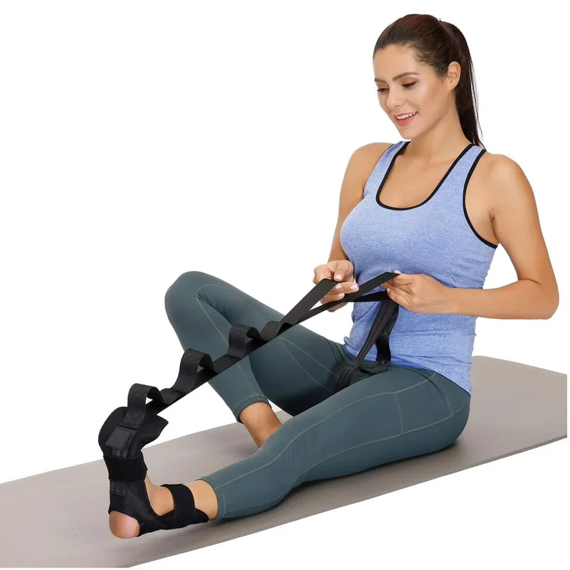Split Main Control Leg Stretcher Strap, Ankle Ligament Stretch Exercise Fitness Yoga Belt for Flexibility Training Home Gym Work